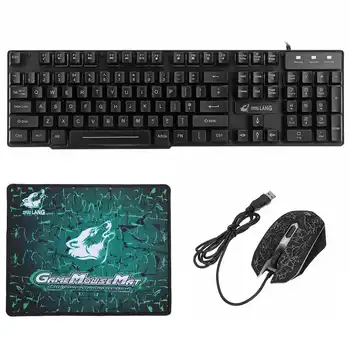 USB Wired Gaming Keyboard Backlit With Mouse Pads RGB Led Lighting Gamer Keyboards Mechanical Feeling Computer Laptop
USB Wired Gaming Keyboard Backlit With Mouse Pads RGB Led Lighting Gamer Keyboards Mechanical Feeling Computer Laptop