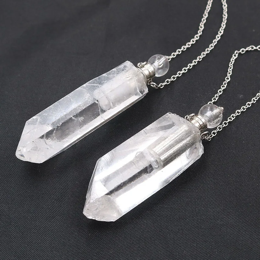XSM Natural Crystal Perfume Bottle Pendant Necklaces Essential Oil Diffuser Aromatherapy Raw Stone Bottles Jewelry Making 1 Pcs
XSM Natural Crystal Perfume Bottle Pendant Necklaces Essential Oil Diffuser Aromatherapy Raw Stone Bottles Jewelry Making 1 Pcs