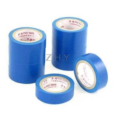 10 Pcs 16mm Width 8mm Thickness Insulating Adhesive Electrical Tape Blue 5M 
10 Pcs 16mm Width 8mm Thickness Insulating Adhesive Electrical Tape Blue 5M