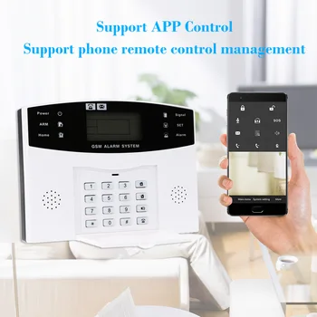 Wireless GSM Alarm System Detector Sensor Kit Phone App Remote Control 433MHz 1527 For Home Security Alarm Systems
Wireless GSM Alarm System Detector Sensor Kit Phone App Remote Control 433MHz 1527 For Home Security Alarm Systems