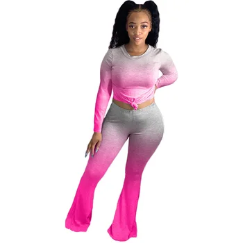 Autumn Two Piece Set Women Festival Clothing Long Sleeve Top and Flare Pants Set Streetwear Tie Dye 2 Piece Outfits for Women
Autumn Two Piece Set Women Festival Clothing Long Sleeve Top and Flare Pants Set Streetwear Tie Dye 2 Piece Outfits for Women