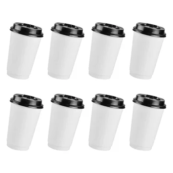 50pcs Disposable Coffee Cups Insulation Takeaway Double-layer Paper Cup with Lid (8oz, 280ml)
50pcs Disposable Coffee Cups Insulation Takeaway Double-layer Paper Cup with Lid (8oz, 280ml)