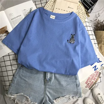 Fashion Logo Printing T Shirts Women's Sleeve Short Fashion 100% cotton Female T-Shirts
Fashion Logo Printing T Shirts Women's Sleeve Short Fashion 100% cotton Female T-Shirts