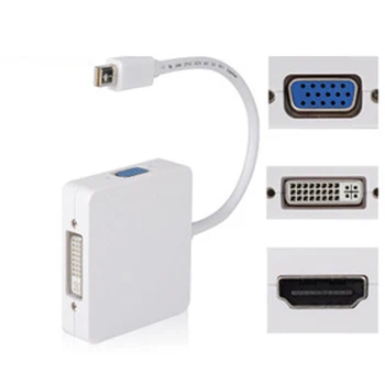Male-Male Mini Display Port for Thunderbolt to HDMI VGA DVI Combination Adapter Cable For MacBook Pro Air
Male-Male Mini Display Port for Thunderbolt to HDMI VGA DVI Combination Adapter Cable For MacBook Pro Air