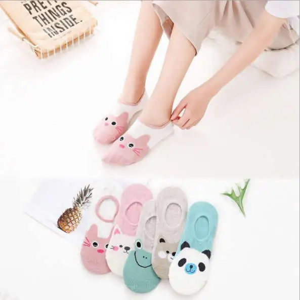 5 Pairs 1 Lot Silicone Invisible Non-slip Socks Set Women Cute Animal Printed Cartoon Kawaii Low Cut No Show Ankle Sock Slippers
5 Pairs 1 Lot Silicone Invisible Non-slip Socks Set Women Cute Animal Printed Cartoon Kawaii Low Cut No Show Ankle Sock Slippers