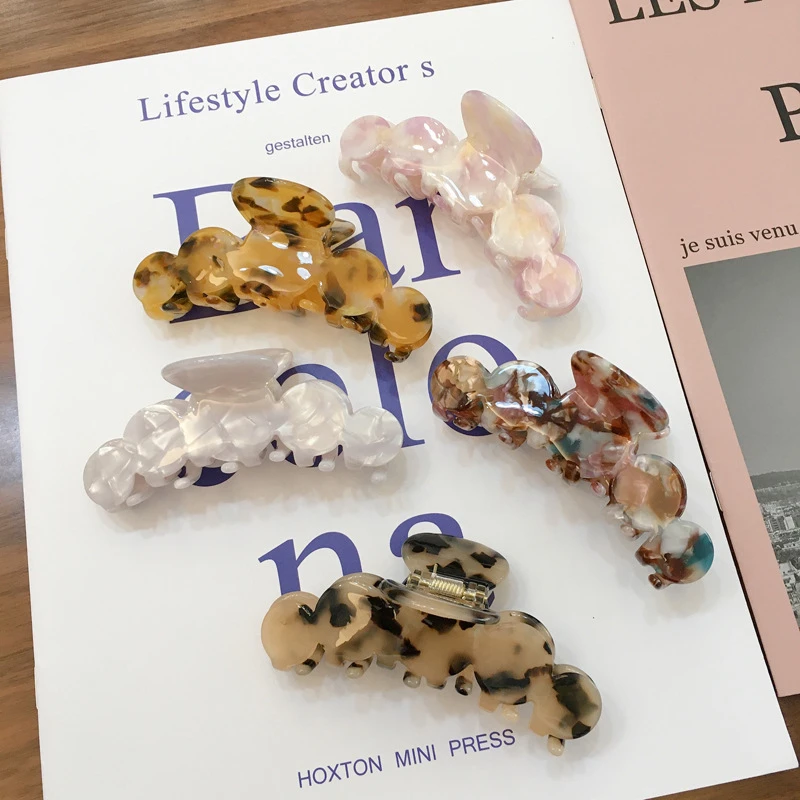 Large Hair Claw Clips For Women Girls Acetate Hair Crab Beauty Wavy Hair Claw Clamp Headwear Hair Accessories Retro Hair Clips 
Large Hair Claw Clips For Women Girls Acetate Hair Crab Beauty Wavy Hair Claw Clamp Headwear Hair Accessories Retro Hair Clips