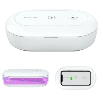 2 in 1 Portable Ultraviolet Ozone Dual Antivirus Sterilizer with Wireless Charger For Phone / Masks / Tool UV Sterilizer
2 in 1 Portable Ultraviolet Ozone Dual Antivirus Sterilizer with Wireless Charger For Phone / Masks / Tool UV Sterilizer