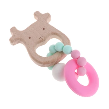 Baby Nursing Bracelets Wooden Teether Crochet Chew Beads Teething Wood Rattles Toys Shower Gift R9UE
Baby Nursing Bracelets Wooden Teether Crochet Chew Beads Teething Wood Rattles Toys Shower Gift R9UE