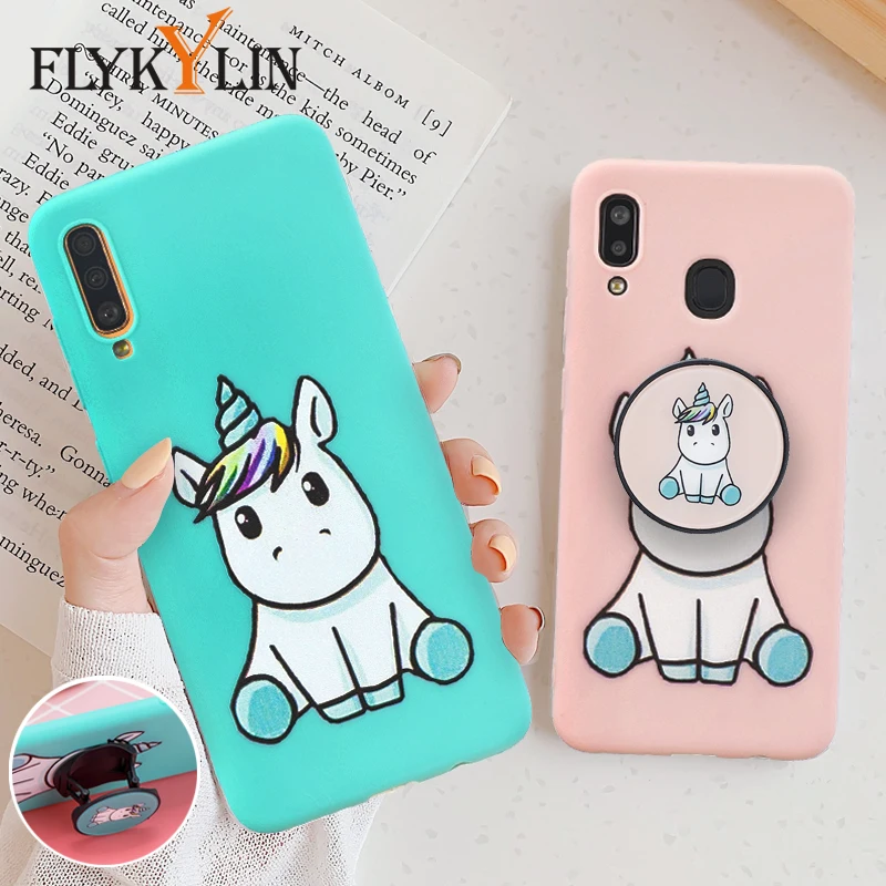 FLYKYLIN Unicorn Holder Case For Samsung Galaxy A40 A20e A50 A70 A10e A60 A80 A30 Back Cover on Soft TPU Silicone Phone Coque
FLYKYLIN Unicorn Holder Case For Samsung Galaxy A40 A20e A50 A70 A10e A60 A80 A30 Back Cover on Soft TPU Silicone Phone Coque