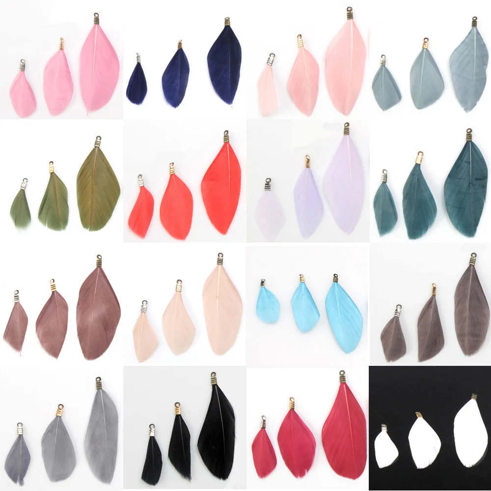 Natural Feathers 10pcs 25/35/45MM Multicolor Women Plating Rhodium/KC Gold/Bronze Earrings Tassels DIY Jewelry Making
Natural Feathers 10pcs 25/35/45MM Multicolor Women Plating Rhodium/KC Gold/Bronze Earrings Tassels DIY Jewelry Making