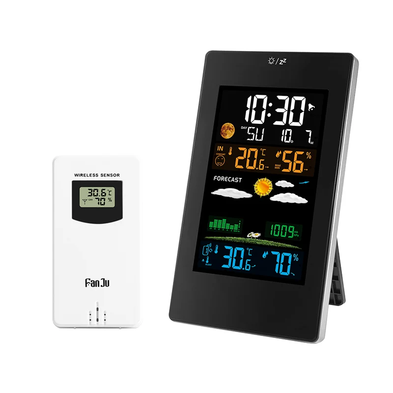 Digital Wall Clock Color Weather Station Temperature Humidity Wireless Sensor Table Desk Watch Home Decoration Modern Design
Digital Wall Clock Color Weather Station Temperature Humidity Wireless Sensor Table Desk Watch Home Decoration Modern Design