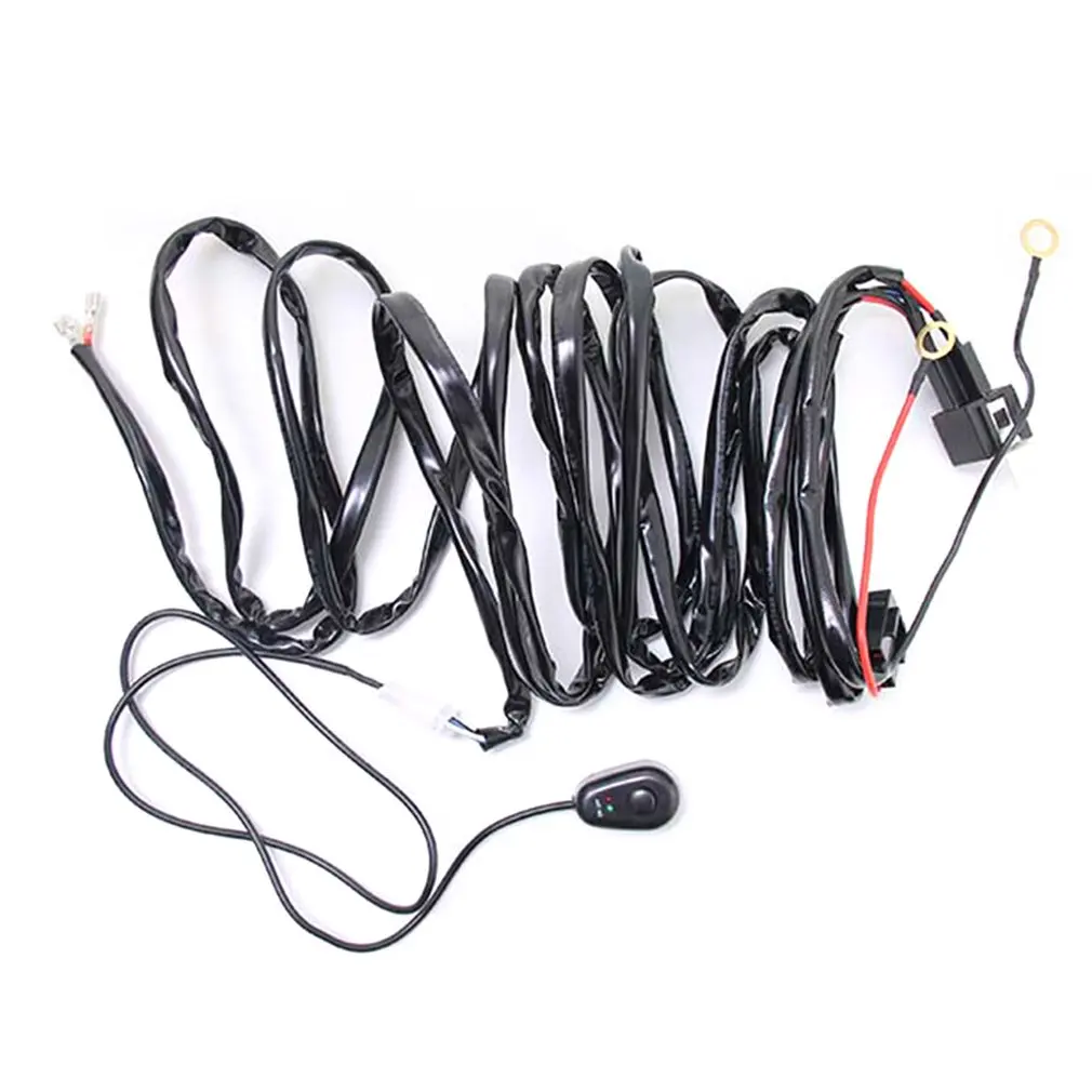 Universal 12V 40A Car Fog Light Wiring Harness Kit Loom For LED Work Driving Light Bar With Fuse And Relay Switch
Universal 12V 40A Car Fog Light Wiring Harness Kit Loom For LED Work Driving Light Bar With Fuse And Relay Switch