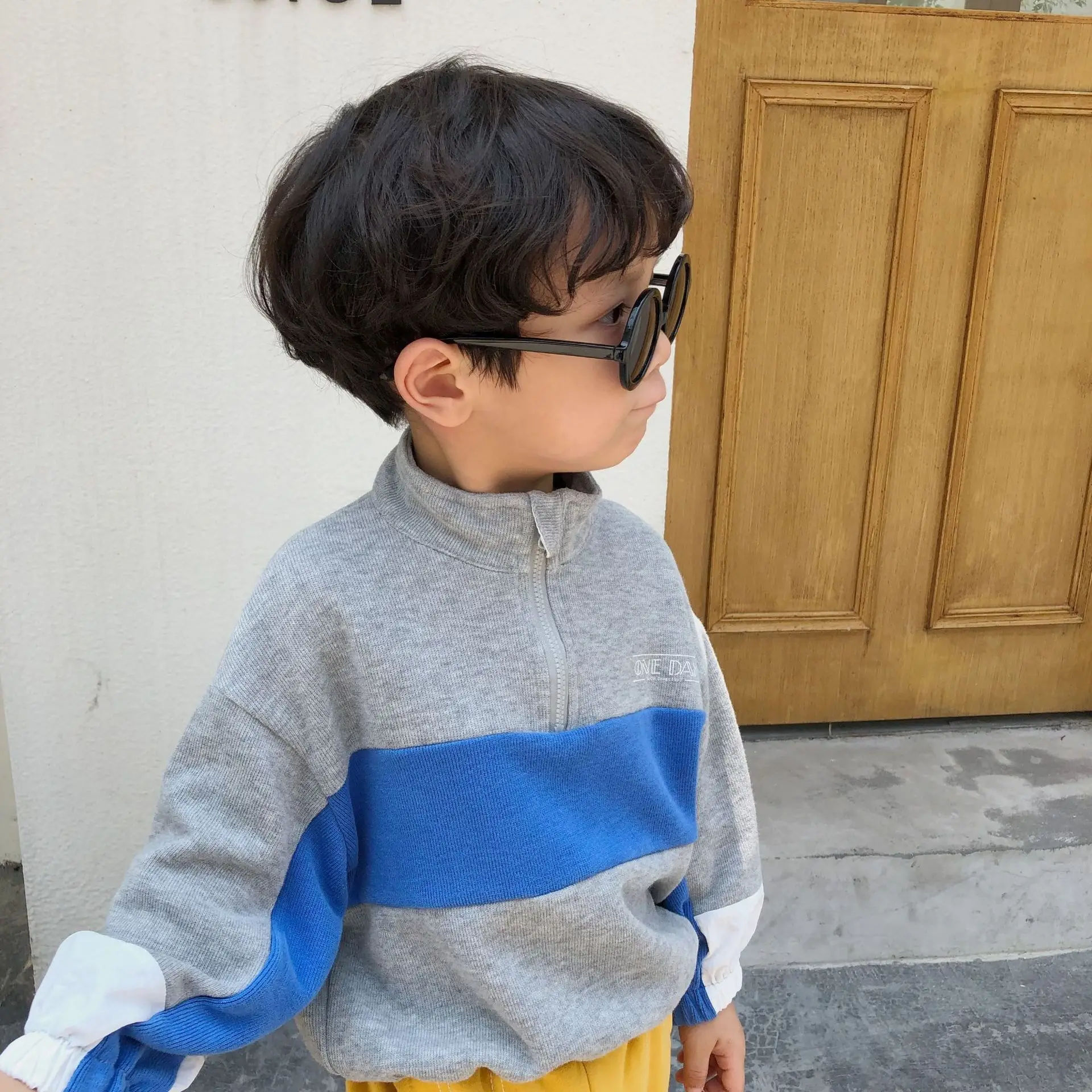 2019 Autumn fashion stand collar patchwork sweatshirts for boys cotton loose casual pullovers
2019 Autumn fashion stand collar patchwork sweatshirts for boys cotton loose casual pullovers
