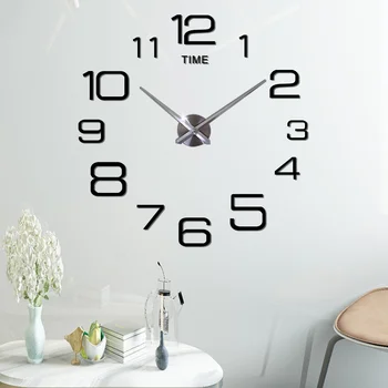 Digital Large Wall Clock Modern Design Silent Acrylic Self adhesive Big DIY 3D Wall Clock Sticker for Living Room Decor 
Digital Large Wall Clock Modern Design Silent Acrylic Self adhesive Big DIY 3D Wall Clock Sticker for Living Room Decor