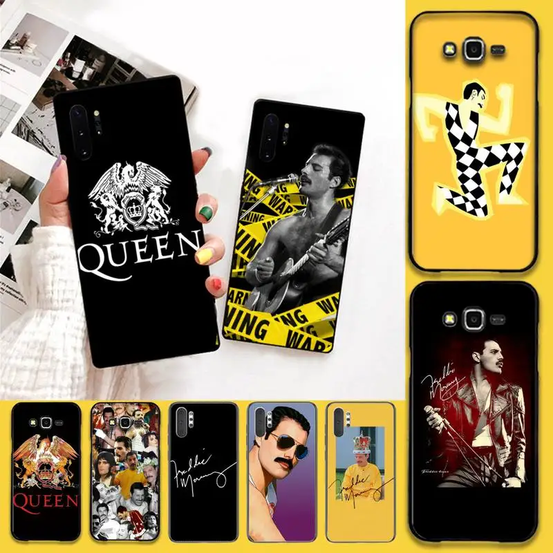 Freddie Mercury Queen мягкий черный чехол для телефона Samsung Note 7 8 9 10 Lite Plus Galaxy J7 J8 J6 2018 Prime |