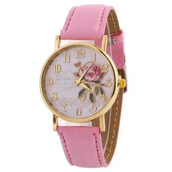 Fashion Rose Pattern Women Watches Casual Leather Band Quartz Wristwatches Ladies Wrist Watch Female Clock Gift relogio feminino
Fashion Rose Pattern Women Watches Casual Leather Band Quartz Wristwatches Ladies Wrist Watch Female Clock Gift relogio feminino