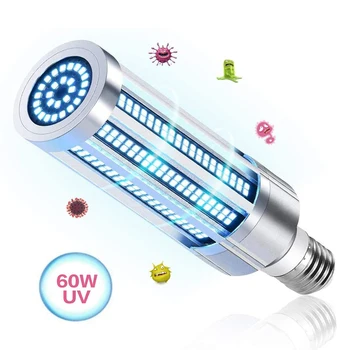 60W UV Germicidal Lamp E27 Ultraviolet UVC Light Corn Bulb Disinfection Lamp Sterilization LED Lights Home Clean Air Kill Mites 
60W UV Germicidal Lamp E27 Ultraviolet UVC Light Corn Bulb Disinfection Lamp Sterilization LED Lights Home Clean Air Kill Mites