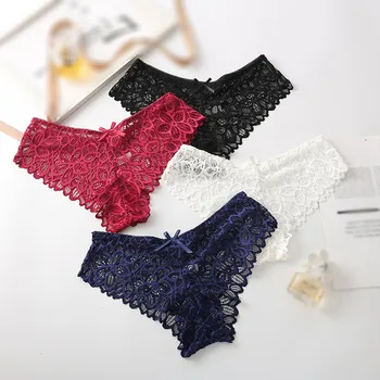 Summer Women Thin Section Sexy Bow Lace Hollow Ladies Briefs Low Waist Cotton Inseam Ladies Panties New Arrivals 
Summer Women Thin Section Sexy Bow Lace Hollow Ladies Briefs Low Waist Cotton Inseam Ladies Panties New Arrivals
