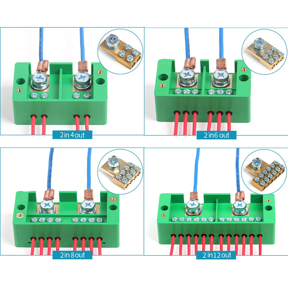 Household Distribution Box Terminal Junction CaseSingle Phase 2-IN 4/6/8/12-OUT Wire Terminal Box
Household Distribution Box Terminal Junction CaseSingle Phase 2-IN 4/6/8/12-OUT Wire Terminal Box