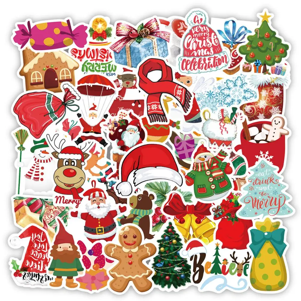Merry Christmas Stickers Tree Elk Candy Santa Sock Bag Snowflake Sticker for Water Bottle Phone Bicycle Scrapbook Diary Decal
Merry Christmas Stickers Tree Elk Candy Santa Sock Bag Snowflake Sticker for Water Bottle Phone Bicycle Scrapbook Diary Decal