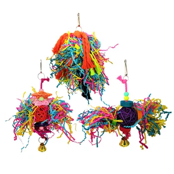 3 pcs Colorful Silk Parrot Chewing Blocks Tool Parrot Cage Accessories for Decoration (Random Color)
3 pcs Colorful Silk Parrot Chewing Blocks Tool Parrot Cage Accessories for Decoration (Random Color)