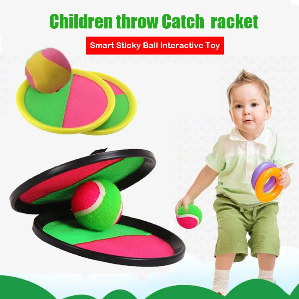 Children's stick target racket Sucker sticky ball Outdoor parent-child throwing catch ball 3-piece/set children Outdoor toy ball
Children's stick target racket Sucker sticky ball Outdoor parent-child throwing catch ball 3-piece/set children Outdoor toy ball