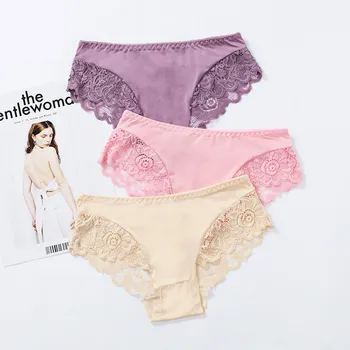 3 pcs/lot Sexy Lace Panties Seamless Women Underwear Briefs Comfort Underpants Nylon Silk for Ladies Transparent Lingerie M-XL
3 pcs/lot Sexy Lace Panties Seamless Women Underwear Briefs Comfort Underpants Nylon Silk for Ladies Transparent Lingerie M-XL