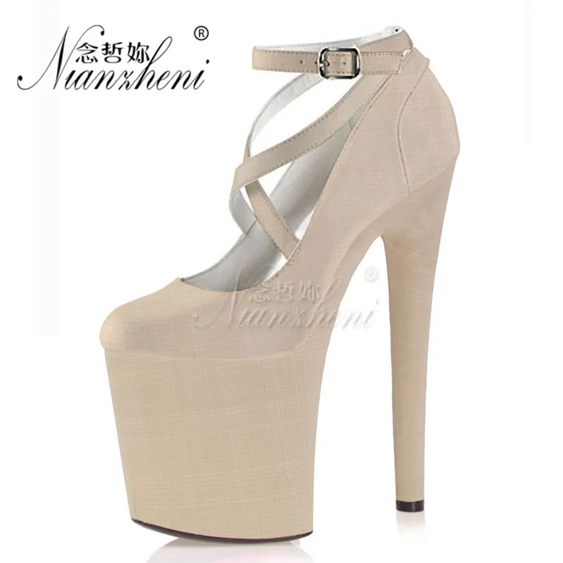 Elegant Concise Shallow Buckle strap Big Size 20CM Super High heeled shoes 8 inches Lady Work shoes Novelty Models Party Pumps
Elegant Concise Shallow Buckle strap Big Size 20CM Super High heeled shoes 8 inches Lady Work shoes Novelty Models Party Pumps