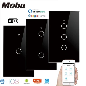 Wifi Smart Light Switch Glass Screen Touch Panel Voice Control Wireless Wall Switches Remote with Alexa Google Home 1/2/3/4 Gang
Wifi Smart Light Switch Glass Screen Touch Panel Voice Control Wireless Wall Switches Remote with Alexa Google Home 1/2/3/4 Gang