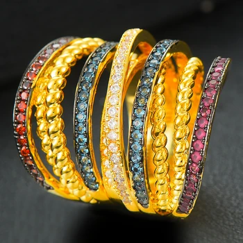 GODKI Dubai Morocco Wide Lines Trendy Ring for Women Full Cubic Zircon Finger Rings Beads Charm Ring Bohemian Beach Jewelry 
GODKI Dubai Morocco Wide Lines Trendy Ring for Women Full Cubic Zircon Finger Rings Beads Charm Ring Bohemian Beach Jewelry