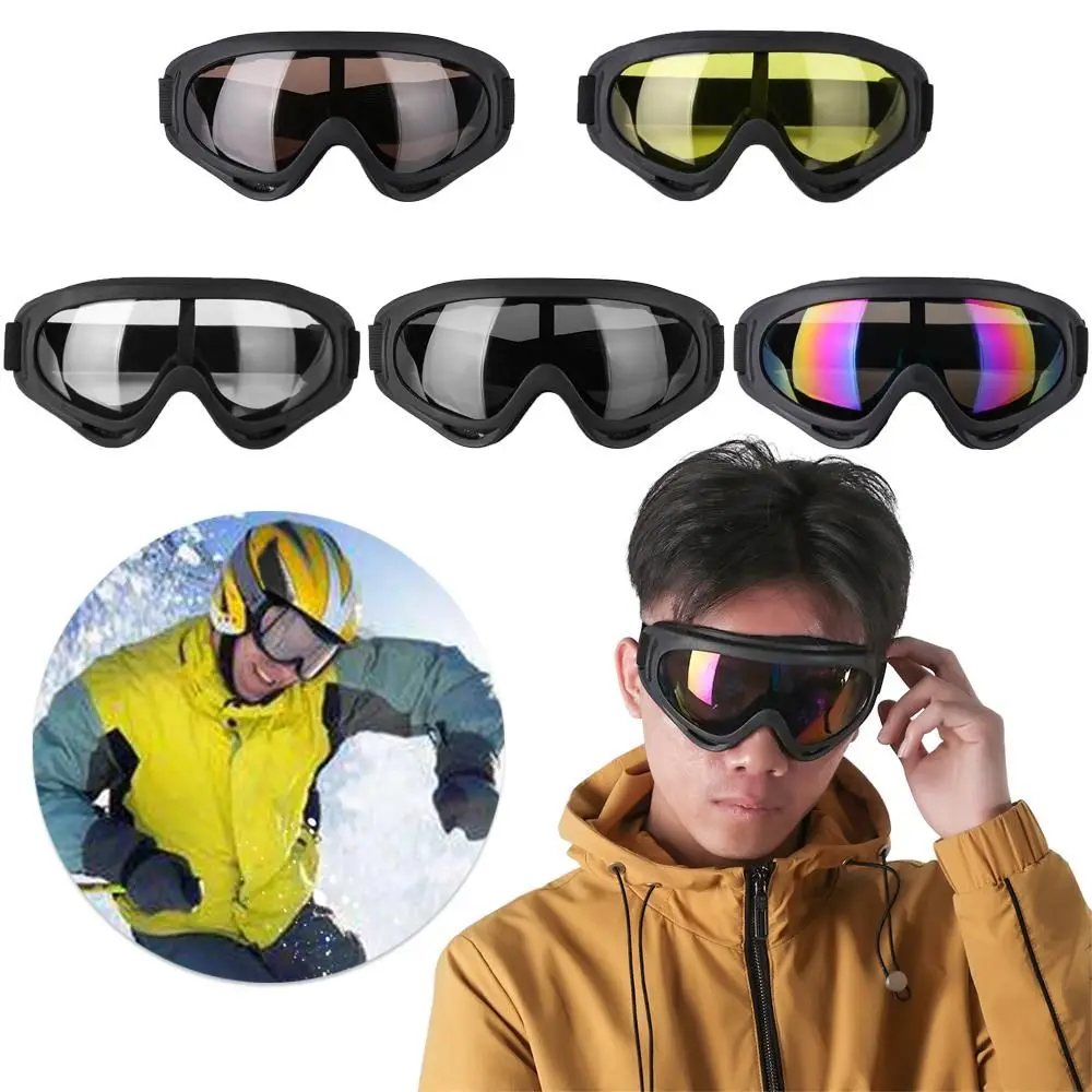 

Unisex Snowboard Dustproof Moto Cycling Ski Goggles Winter Windproof Eyewear Glasses Lens Frame