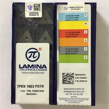 TPKN1603PDTR LT30, LAMINA original tungsten carbide insert use for turning tool holder boring bar cnc machine
TPKN1603PDTR LT30, LAMINA original tungsten carbide insert use for turning tool holder boring bar cnc machine