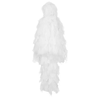 Tactical Camoflage Suit for Hunting Birdwatching Snow Hunting Sniper Ghillie Suit 3D Camouflage Ghillie Suit White Camo Clothing
Tactical Camoflage Suit for Hunting Birdwatching Snow Hunting Sniper Ghillie Suit 3D Camouflage Ghillie Suit White Camo Clothing