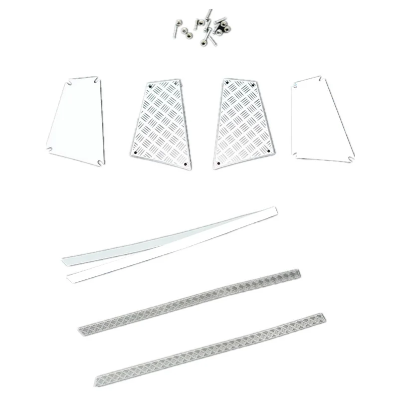 4Pcs Rear & Side Metal Skid Plate for 1/10 Rc Crawler Car Defender Trx4 Both Sides Antiskid Board Scratch Prevention
4Pcs Rear & Side Metal Skid Plate for 1/10 Rc Crawler Car Defender Trx4 Both Sides Antiskid Board Scratch Prevention