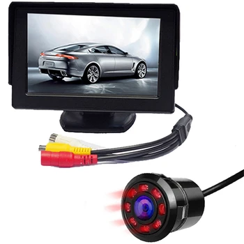 2 In 1 4.3 Inch TFT LCD Car Display Monitor with HD Car Rear View Backup Reverse Parking Camera 8 IR Night Vision Vehicle Camera
2 In 1 4.3 Inch TFT LCD Car Display Monitor with HD Car Rear View Backup Reverse Parking Camera 8 IR Night Vision Vehicle Camera