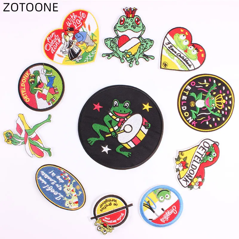 ZOTOONE Patches for Clothes Oeteldonk Carnival for Netherland Embroidered Iron on Patch Heat Transfer Diy Frog Sticker Applique
ZOTOONE Patches for Clothes Oeteldonk Carnival for Netherland Embroidered Iron on Patch Heat Transfer Diy Frog Sticker Applique