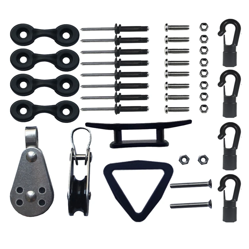 Inflatable Boat Anchor Trolley Pulleys Pad Eyes Rope Float Canoe Kit for g Boat Kayaking Accessories
Inflatable Boat Anchor Trolley Pulleys Pad Eyes Rope Float Canoe Kit for g Boat Kayaking Accessories