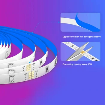 12v LED Light Strip With Infrared Control RGB Epoxy Waterproof Smart Discoloration Lights Outdoor Deocr _WK
12v LED Light Strip With Infrared Control RGB Epoxy Waterproof Smart Discoloration Lights Outdoor Deocr _WK