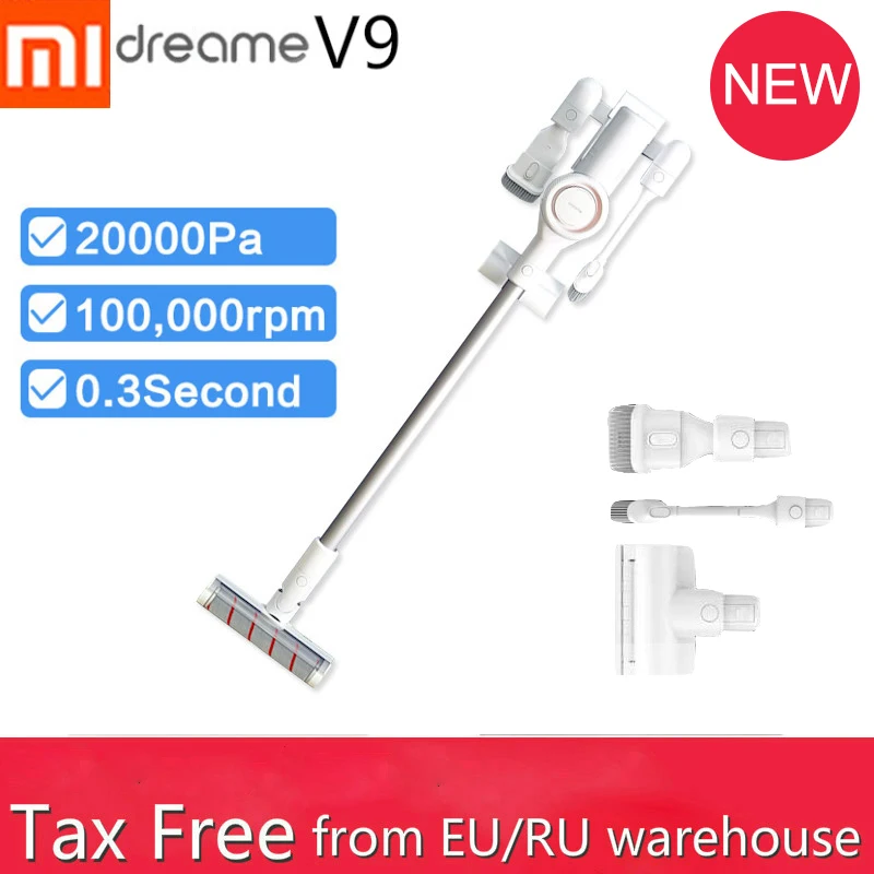2019 Original Xiaomi Dreame V9 Handheld Vacuum Cleaner robot Dust Cyclone 20000Pa strong suction Wireless Home carpet Car clean
2019 Original Xiaomi Dreame V9 Handheld Vacuum Cleaner robot Dust Cyclone 20000Pa strong suction Wireless Home carpet Car clean