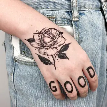hand rose tattoo mehndi henna stickers for hands tatoo waterproof for women girls temporary tattoo sticker flower letter black
hand rose tattoo mehndi henna stickers for hands tatoo waterproof for women girls temporary tattoo sticker flower letter black