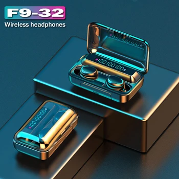 F9-32 TWS Bluetooth V5.0 Earphones Wireless headset With Microphone Sports Waterproof Headsets 1200Mah Charging Box For Android
F9-32 TWS Bluetooth V5.0 Earphones Wireless headset With Microphone Sports Waterproof Headsets 1200Mah Charging Box For Android