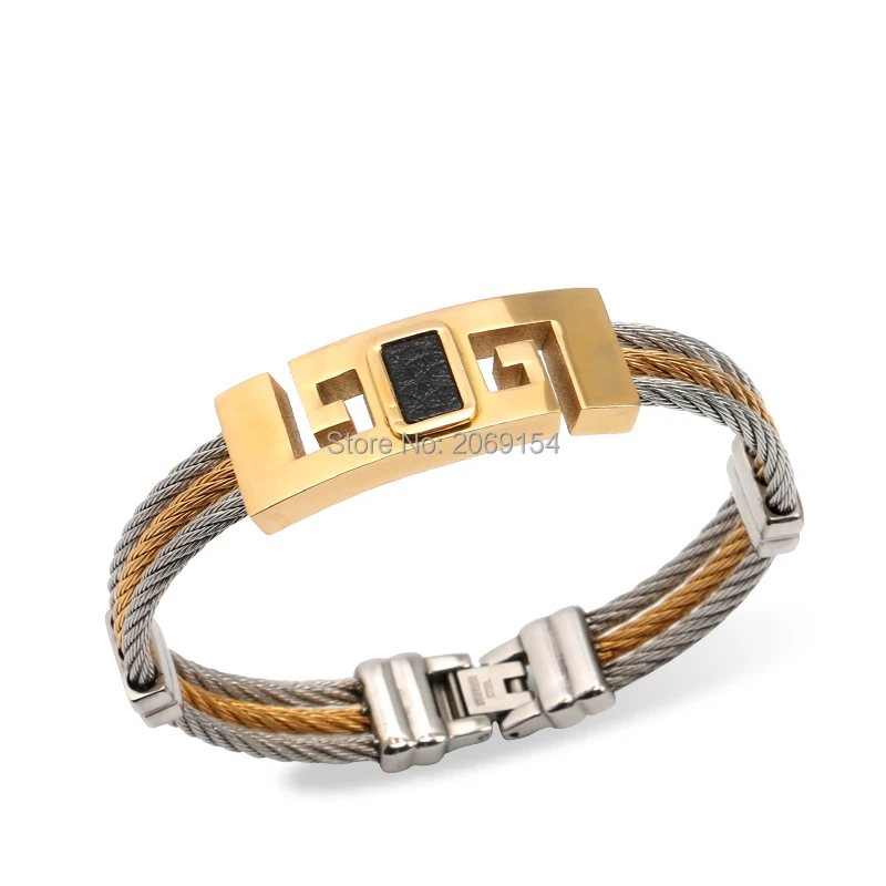 Bracelet Fashion Jewelry For Men Stainless Gold Bangle TitaniumSteel Wristband Bracelets Leather Classic Jewelry
Bracelet Fashion Jewelry For Men Stainless Gold Bangle TitaniumSteel Wristband Bracelets Leather Classic Jewelry