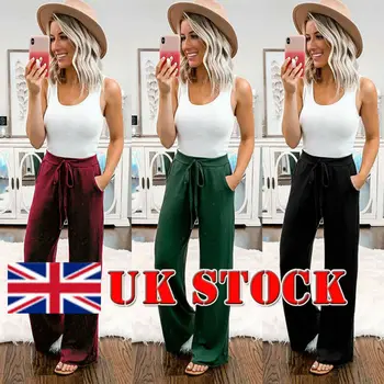 Womens Summer Beach High Waist Long Pants Casual Straight Loose Trousers
Womens Summer Beach High Waist Long Pants Casual Straight Loose Trousers