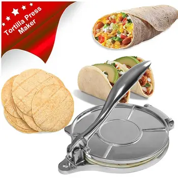 8 Inch Mexico Tortilla Press Maker Multi-function Manual Aluminium Foldable Corn Dough Cake Press Machine Kitchen Tools
8 Inch Mexico Tortilla Press Maker Multi-function Manual Aluminium Foldable Corn Dough Cake Press Machine Kitchen Tools