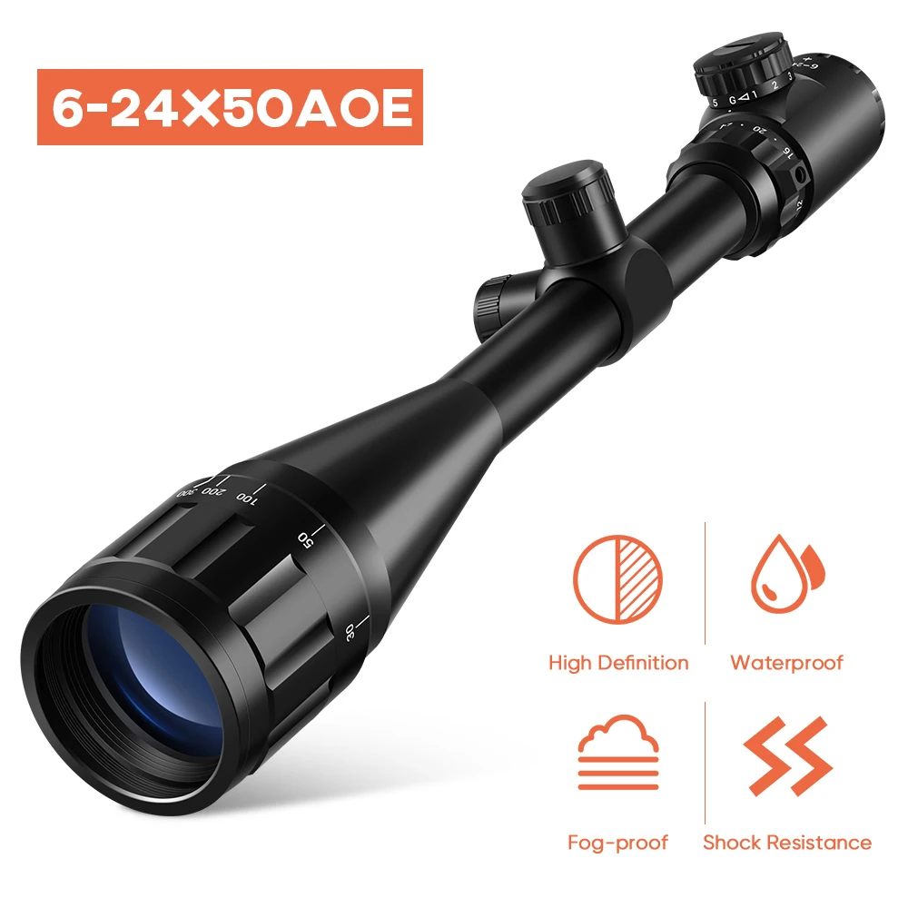 6-24x50 Tactical Riflescope Adjustable Green Red Dot Military Optic Rifle Scope Hunting Rifle Scope Hunting Shooting Accessory
6-24x50 Tactical Riflescope Adjustable Green Red Dot Military Optic Rifle Scope Hunting Rifle Scope Hunting Shooting Accessory