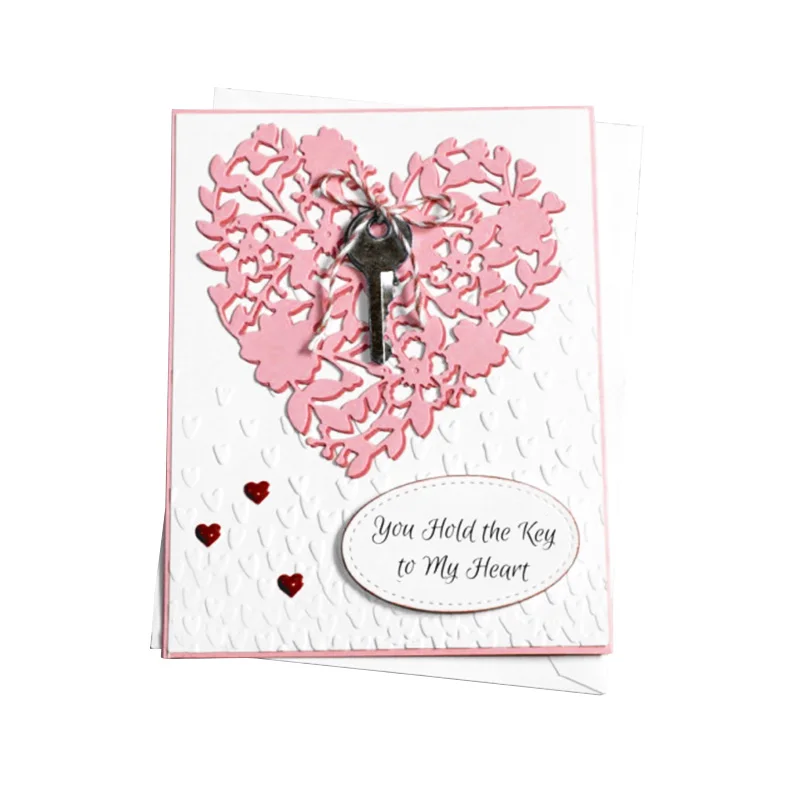 heart clear-mount stamp set metal cutting dies and stamps for