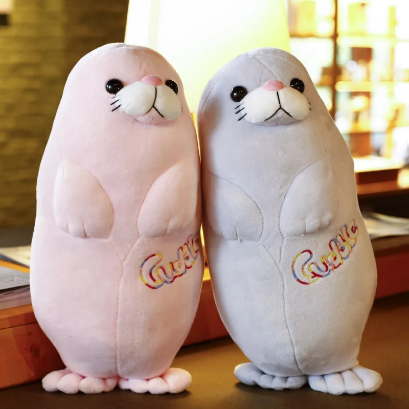 40cm Cute Soft Plush Stuffed Animal Seal Baby Doll Toys Kawaii Plushie Pillow for Kids Boys Girls Birthday Gift Sofa Room Decor | Игрушки и