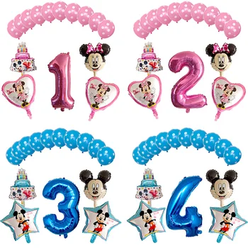 15pcs/set Mickey Minnie Foil Balloons 1st Birthday Party Decoration Number Ballon 1 Globos Dot Latex Children's Inflatable Toys
15pcs/set Mickey Minnie Foil Balloons 1st Birthday Party Decoration Number Ballon 1 Globos Dot Latex Children's Inflatable Toys