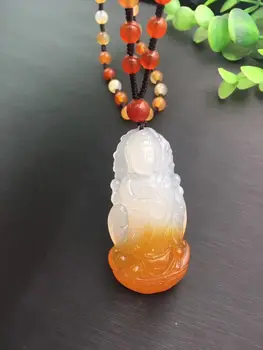 LETSFUN Fine Jewelry Unique natural red and white agate carved Guanyin bodhisattva necklace pendant Free Shipping
LETSFUN Fine Jewelry Unique natural red and white agate carved Guanyin bodhisattva necklace pendant Free Shipping