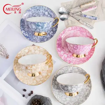 Bone China Coffee Cup and Saucer Gem Pattern Creative Tea Cups Set Table Ware Porcelain Kitchen Accessories Elegant Boss Cup Set
Bone China Coffee Cup and Saucer Gem Pattern Creative Tea Cups Set Table Ware Porcelain Kitchen Accessories Elegant Boss Cup Set